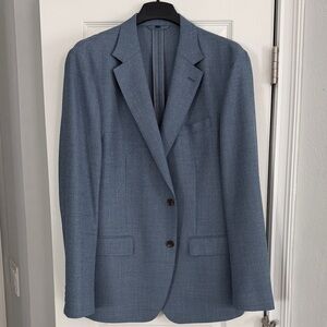 Men's Blue Unconstructed Blazer